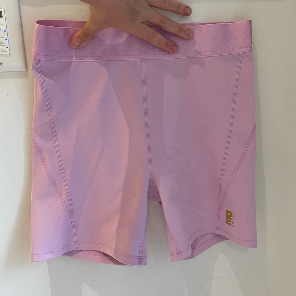 NWT PE Nation Backcheck Bike Shorts in pink lavender XL
